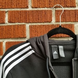 Adidas - black zip up sweatshirt
